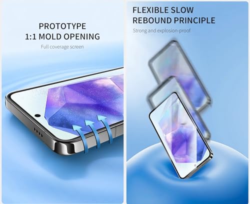 3pcs Dust-Proof Hydrogel film for Samsung Galaxy S25 Ultra 5G 6.9" Soft TPU Screen Protector HD Clear Gel film Fingerprint-unlocked Ultra-thin Automatic Repair - color: S25 Ultra 5G 6.9"
