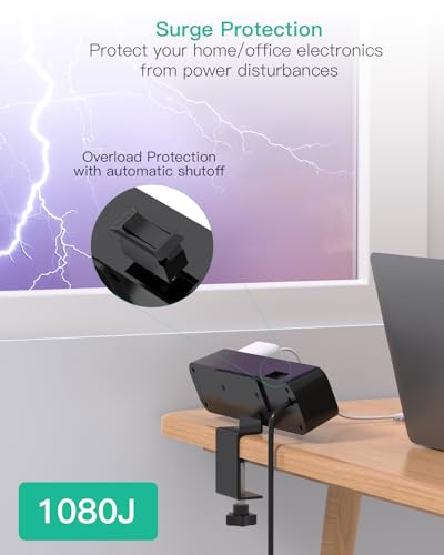 Mifaso PD30W Desk Clamp Power Strip, Surge Protector, Fast Charging Station - color: Black, size: PD30W