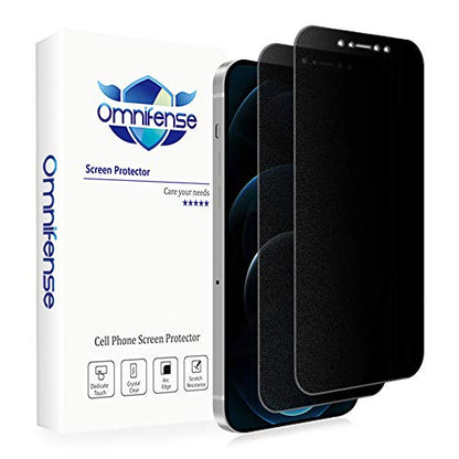 Matte Privacy Screen Protector Designed for iPhone 12 Pro Max (6.7") Non-Tempered Glass, 2 Way Anti Spy Anti Glare Anti Fingerprint Case Friendly, 2 Pack - size: iPhone 12 Pro Max