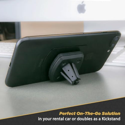 Scosche MAGVM2B MagicMount Magnetic Cell Phone Stand, Hands-Free Cellphone Holder for Car Vent Phone Mount Compatible with iPhone, Samsung and all Mobile Android Phones, Not Compatible with MagSafe - size: 1 Pack, style: Vent
