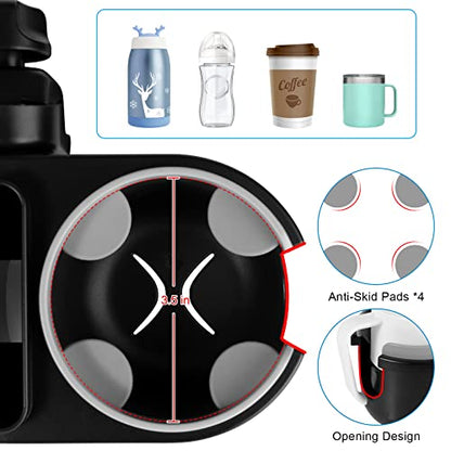 Accmor Stroller Cup Holder, Drinks Holder Bike Walker Wheelchair - color: Tray Phone Holder-Grey