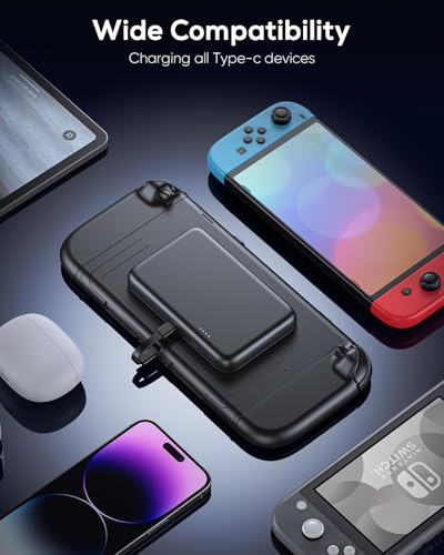 YUANHOT 2 Pack 10000mAh Magnetic Power Bank for Nintendo Switch 2 & OLED | 20W PD Fast Charging, Magnetic Quick Mount, Extends 5X Playtime, Compatible with Smartphones, Game Travel Accessories