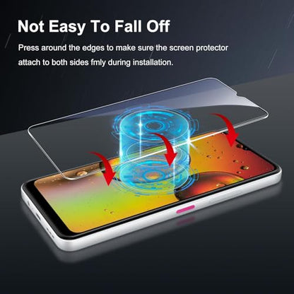 3 Pack For T-Mobile Revvl 7 5G Screen Protector Tempered Glass, 150° Curved Edge, HD Clear, Bubble-Free, Full Coverage, Screen Tempered Glass Protective Film for T-Mobile REVVL 7 5G - size: T-MOBILE REVVL 7 6.58inch