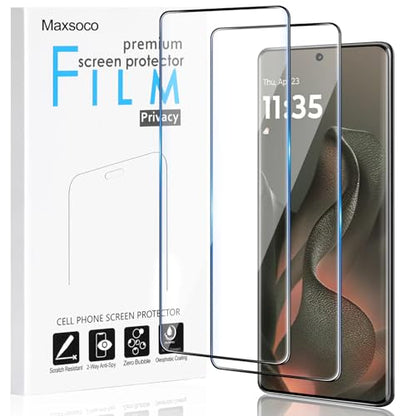 (2 Pack) For Motorola Edge 2025 Screen Protector, HD-Clear 9H Tempered Glass [3D Touch][Bubble-Free][Scratch Resistant] Screen Protector Glass for Motorola Edge 2025/60 Fusion /60 Pro