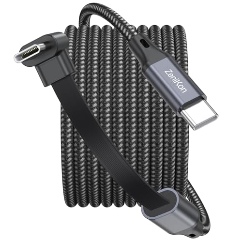 USB C to USB C Cable Right Angle 6FT, 60W Type C Fast Charge Cable - size: 6FT