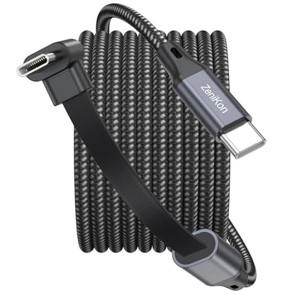USB C to USB C Cable Right Angle 6FT, 60W Type C Fast Charge Cable - size: 6FT