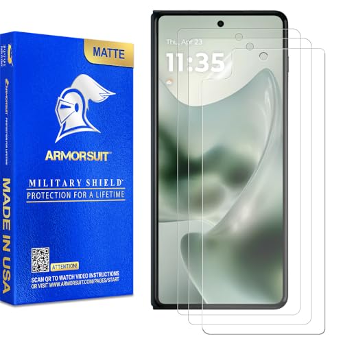 ArmorSuit 3 Pack Paper-Feel Texture Front Screen Protector for Motorola Razr Fold Case Friendly MilitaryShield Matte Film - Made in USA