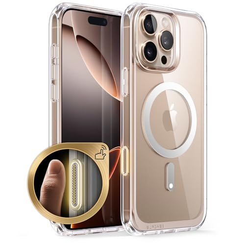 SUPCASE for iPhone 16 Pro Case (6.3 inch), Compatible with MagSafe, Clear | Built-in Camera Control, Military-Grade Drop Protection, Slim Shockproof Magnetic Phone Case, Unicorn Beetle Mag - color: Clear, size: iPhone 16 Pro 6.3''