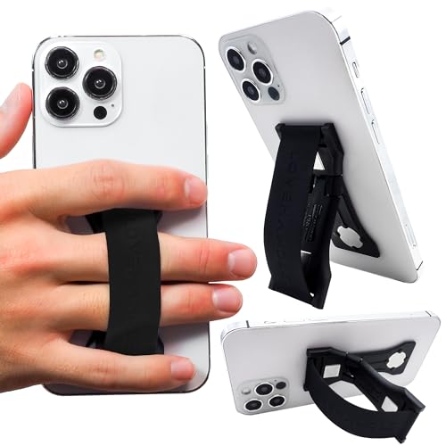 LOVEHANDLE PRO Phone Grip + Kickstand - Black Silicone