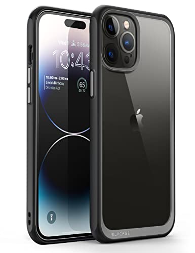 SUPCASE Unicorn Beetle Style Series Case for iPhone 14 Pro Max 6.7 Inch (2022), Premium Hybrid Protective Slim Clear Case (Black) - color: Black, size: iPhone 14 Pro Max 6.7"