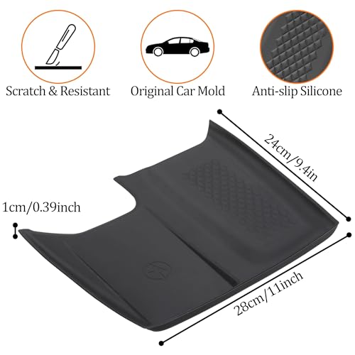 Wireless Charging Mat Compatible with 2024 2025 Toyota Grand Highlander, Non-Slip Silicone Protective Liner for Interior Accessories