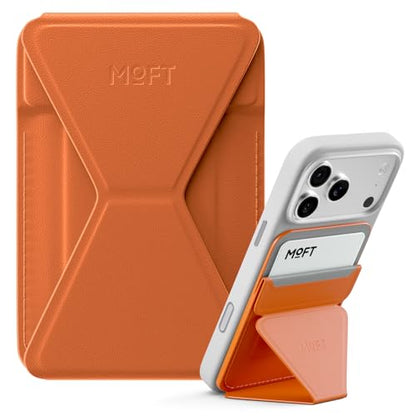 MOFT Magnetic Wallet Stand Compatible with iPhone 18/17/16/15/14/13 Series, Angle Adjustment Magsafe Compatible MOVAS Phone Stand - color: Sunrise, size: Standard