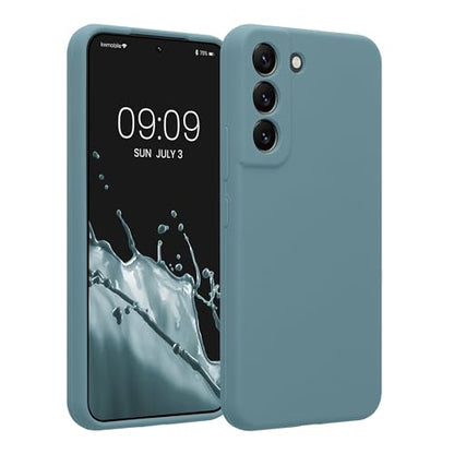 kwmobile Case Compatible with Samsung Galaxy S22 Case - Slim TPU Silicone Phone Cover - Soft Touch Finish - Arctic Night - color: Arctic Night, size: Galaxy S22