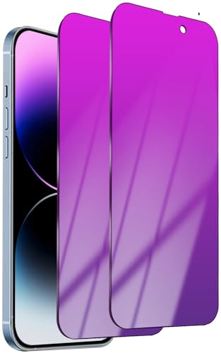 Compatible with iPhone 14 Pro Max Privacy Screen Protector - color: For iphone 14 Pro Max Purple