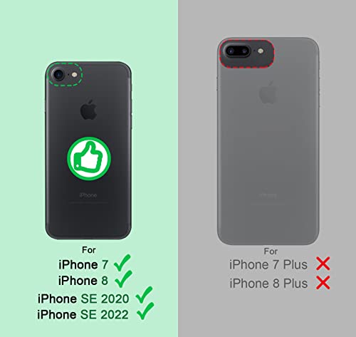Shields Up for iPhone SE3/SE2 Case/iPhone 8/7 Case with Card Holder, Clear - color: Clear, size: iPhone 7/8/SE2/SE3