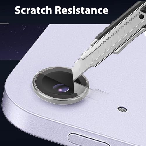 Zeking (2 Set) for iPad Air 13/ Air 11 M3 2025Camera Lens Protector, Scratch-Resistant HD Clarity Ultra-Thin 9H Tempered Glass with Aluminum Edging, Individual Metal Lens Cover(Grey) - color: Grey