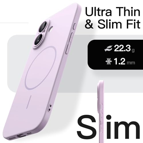 JETech Magnetic Slim Case for iPhone 17, Lavender - color: Lavender, size: iPhone 17