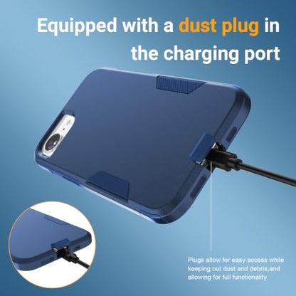 jaroco Magnetic for iPhone 17E/16E Case Heavy Duty Rugged Dual-Layer Blue - color: Blue, size: iPhone 17E/16E
