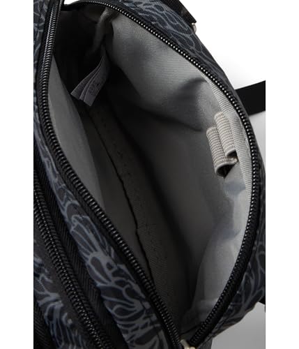Baggallini Triple Zip with Front Wallet/Trifecta RFID Wallet Crossbody - color: Midnight Blossom