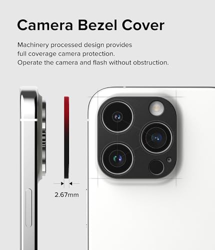 Ringke for iPhone 15 Pro Max / 15 Pro Camera Lens Protector - size: iPhone 15 Pro & 15 Pro Max