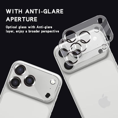 [3 Pack] Compatible with 6.9 inch iPhone 17 Pro Max Camera Lens Protector Tempered Glass,Does Not Affect Night Shots, HD Clear,[Case Friendly][Scratch-Resistant]