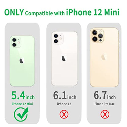 JJGoo Compatiable with iPhone 12 Mini Case Clear, Transparent Shockproof Phone Case for iPhone 12 Mini, Slim Anti-Scratch Hard PC Back Protective Cover Bumper - size: for iPhone 12 Mini