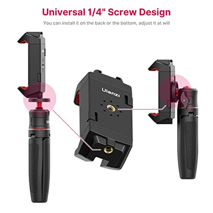 ULANZI ST-29 Phone Tripod Mount, 2-in-1 Tablet Smartphone Holder Adapter