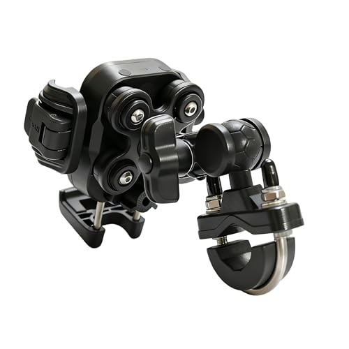 Anti-Vibration Motorcycle Phone Mount with Anti-Theft Lock, Bike Phone Holder Fits 4.7-7.2" Phones for Motorcycle, Bicycle, Scooter, ATV