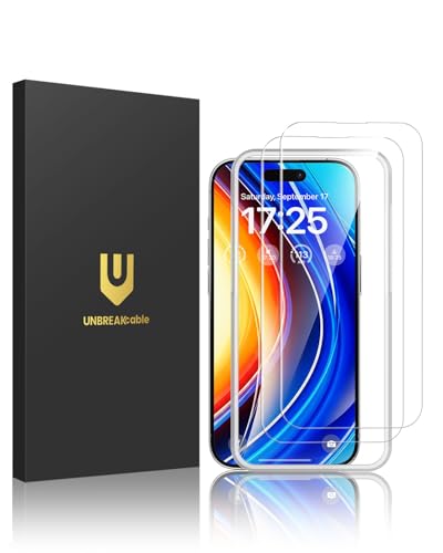 UNBREAKcable 2-Pack Screen Protector for iPhone 14 Pro Tempered Glass - size: iPhone 14 Pro
