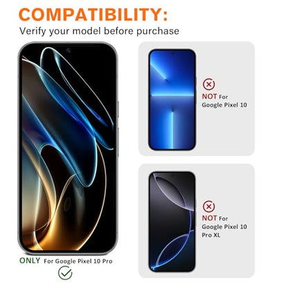 3 Pack for Google Pixel 10 Pro Camera Lens Protector - size: for Google Pixel 10 Pro