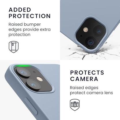 kwmobile Case Compatible with Apple iPhone 12 mini Case - TPU Silicone Phone Cover with Soft Finish - Light Blue Matte - color: light blue matte, size: iPhone 12 mini