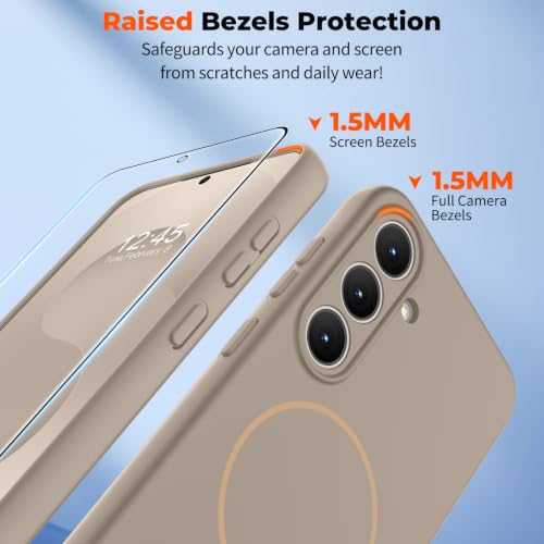 zapica Magnetic for Samsung Galaxy S26 FE Case/S25 FE Case, Desert Gold - color: Desert Gold, size: Samsung Galaxy S26 FE/S25 FE 6.7''