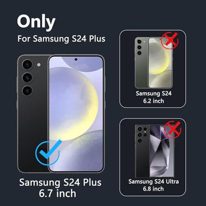 Battery Case for Galaxy S24 Plus,12000mAh Large Capacity Rechargeable Portable Protective Extended Charger Cover Compatible with Galaxy S24 Plus (6.7 inch) Wireless Charging Case with Carplay-Black - size: Galaxy S24 Plus