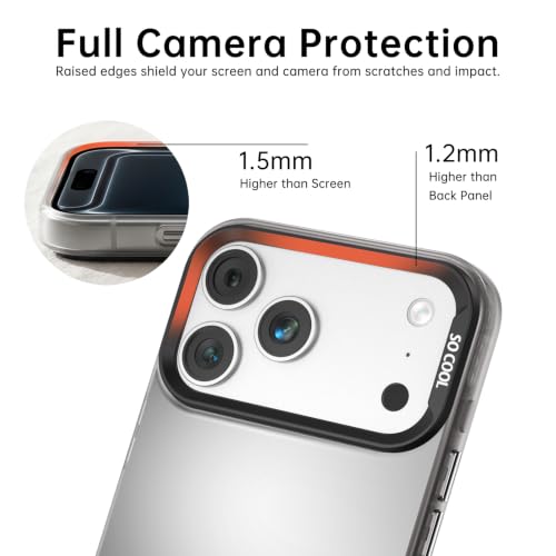 for iPhone 17 Pro Case, TPU, Drop Protection, Waves | Matte Silver Back, Shockproof, Fade-resistant, Anti-yellow, Lens Protection, Precise Cutout, Slim grip, Waves - color: Waves, size: iPhone 17 Pro
