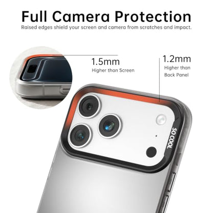 for iPhone 17 Pro Max Case, TPU, Drop Protection, Waves | Matte Silver Back, Shockproof, Fade-resistant, Anti-yellow, Lens Protection, Precise Cutout, Slim grip, Waves - color: Waves, size: iPhone 17 Pro Max
