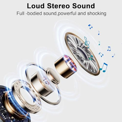 Hupoaf Adjustable Cell Phone Stand with Wireless Induction Bluetooth Speaker, HD Surround Sound for Home and Outdoors, Compatible with iPhone/iPad/Samsung Galaxy, Popular Gifts for Men Women Dad Mom
