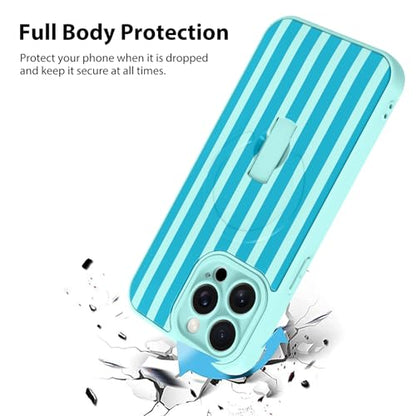 KANGHAR Compatible with iPhone 15 Pro Case Stripes -Blue - color: Blue-Stripes, size: iPhone 15 Pro