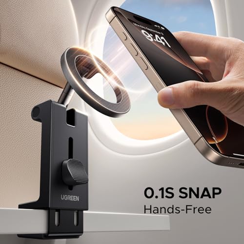UGREEN Airplane Phone Holder, MagSafe Magnetic Phone Mount for Travel