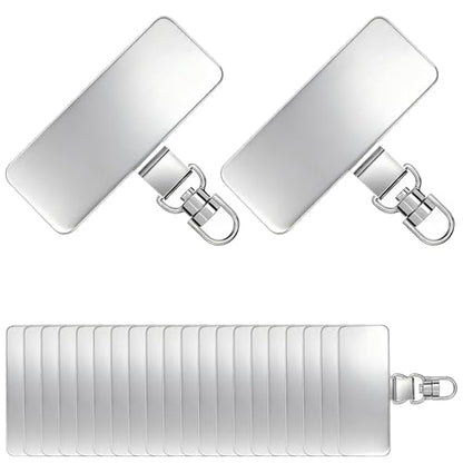 20 Pack Stainless Steel Phone Tether Tab for Lanyard & Strap - style: Rotatable