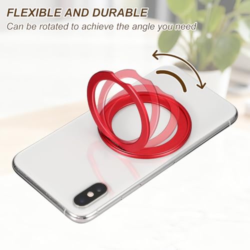 PATIKIL Phone Ring Holder, Metal 360 Rotation Magnetic Phone Grip Holder Stand with Adhesive Backing Smartphone Finger Grip Kickstand for Tablet Case Car Mount Accessory, Silver - color: Silver