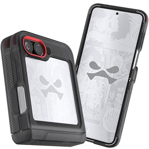 Ghostek Covert Clear Galaxy Z Flip 6 Case with Built-in Kickstand and Full Hinge Protection Shockproof Protective Phone Cover Designed for 2024 Samsung Galaxy Z Flip6 (6.7") (Smoke) - color: Smoke, size: Galaxy Z Flip 6