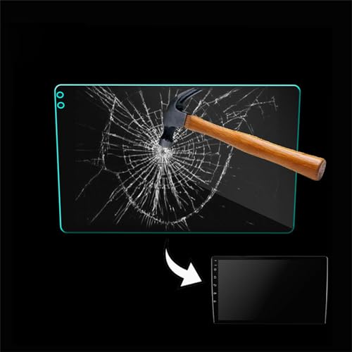 Tbest Navigation Screen Protector Anti Glare Anti Fingerprint Central Control Tempered Film for Car (9 Inch) - size: 9 Inch