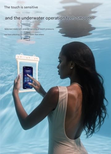 Universal Waterproof Phone Pouch — Oversized, can be Used as a Shoulder Bag, Featuring Dual airbags and a Transparent Touchscreen.(Green) - color: Green