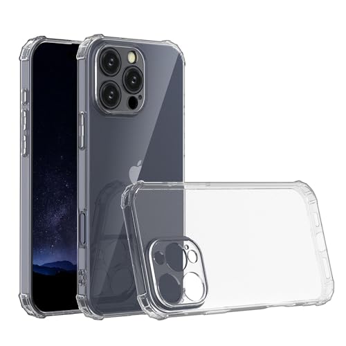I&H for iPhone 16 Pro Max 6.9 inch Case Crystal Clear Non-Yellowing, Shockproof, Anti-Scratch, Transparent Soft Back Cover
