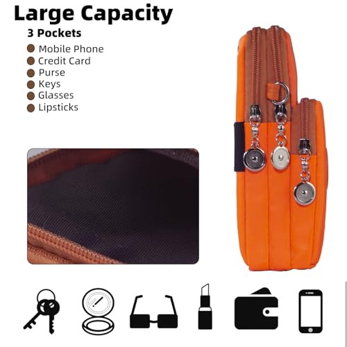 JANKS Small Crossbody Bags for Women Mini Cell Phone Purses Handbag Shoulder Bag - color: 010 Orange