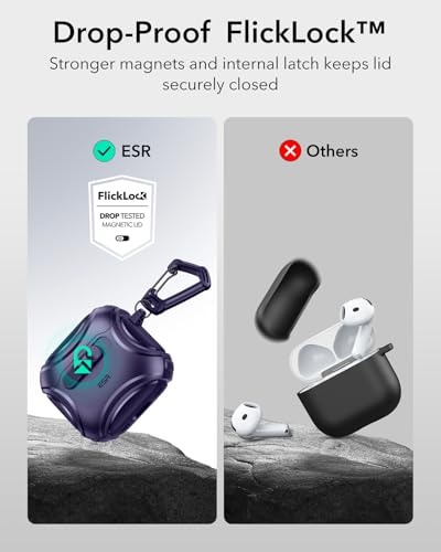 ESR for AirPods 5/4 Case, Compatible with MagSafe, Purple - color: Purple, size: AirPods 5&4 Case