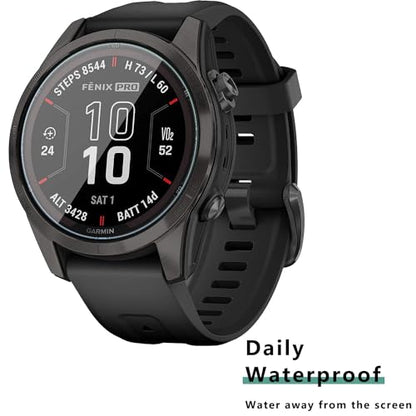 [1+4 Pack] Compatible with Garmin Fenix 7S / Fenix 7S Pro/Garmin Epix Pro(Gen 2) 42MM Screen Protector and Case, Tempered Glass Protective Film and Soft TPU Bumper Face Cover Set - color: for Fenix 7S/Fenix 7S Pro/Epix Pro(Gen 2) 42MM