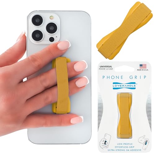 LOVEHANDLE Original Universal Phone Grip - Solid Goldenrod
