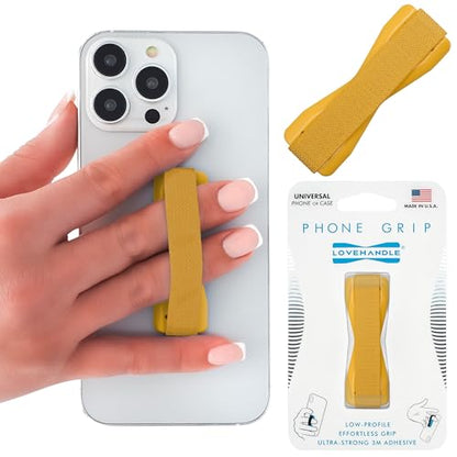 LOVEHANDLE Original Universal Phone Grip - Solid Goldenrod