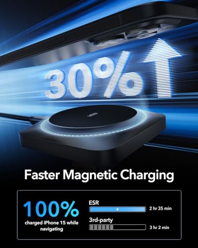ESR for MagSafe Car Mount Charger with CryoBoost Cooling for iPhone 17-12